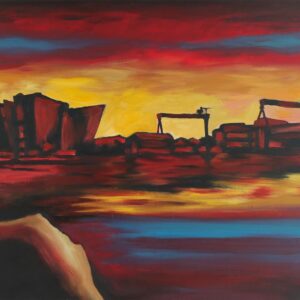 TITANIC BELFAST by John Stewart | Original Oil Painting | £395
