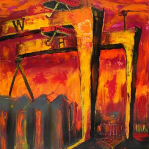 LOOKING UP IN THE SKY by John Stewart | Original Oil Painting | £275