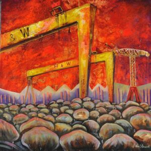 THE GREAT LAUNCH by John Stewart | Original Oil Painting | £395.00