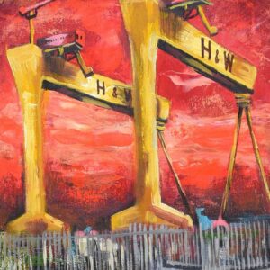 SAMSON & GOLIATH by John Stewart | Original Oil Painting | £395